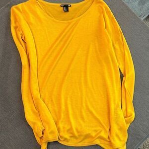 H&M Yellow Relaxed Tunic Size Small